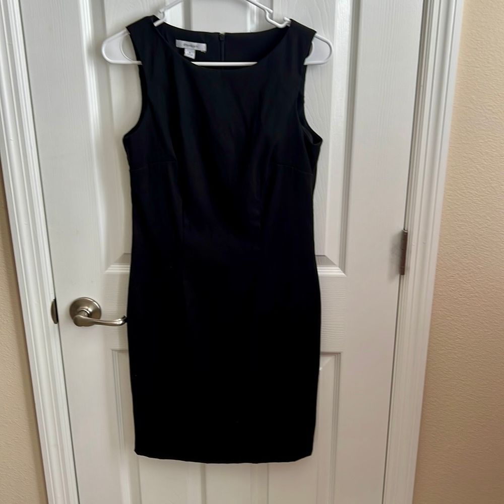 Dressbarn Black Sleeveless‎ Sheath Dress Career Office Party Cocktail Size 6